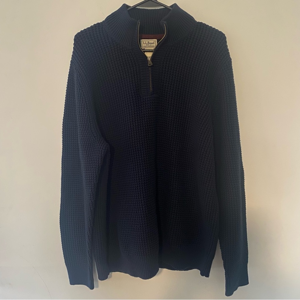 Men's Navy Sweater by L.L. Bean